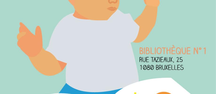 des livres et des bébés_lecture à la bibliothèque de Molenbeek-Saint-Jean