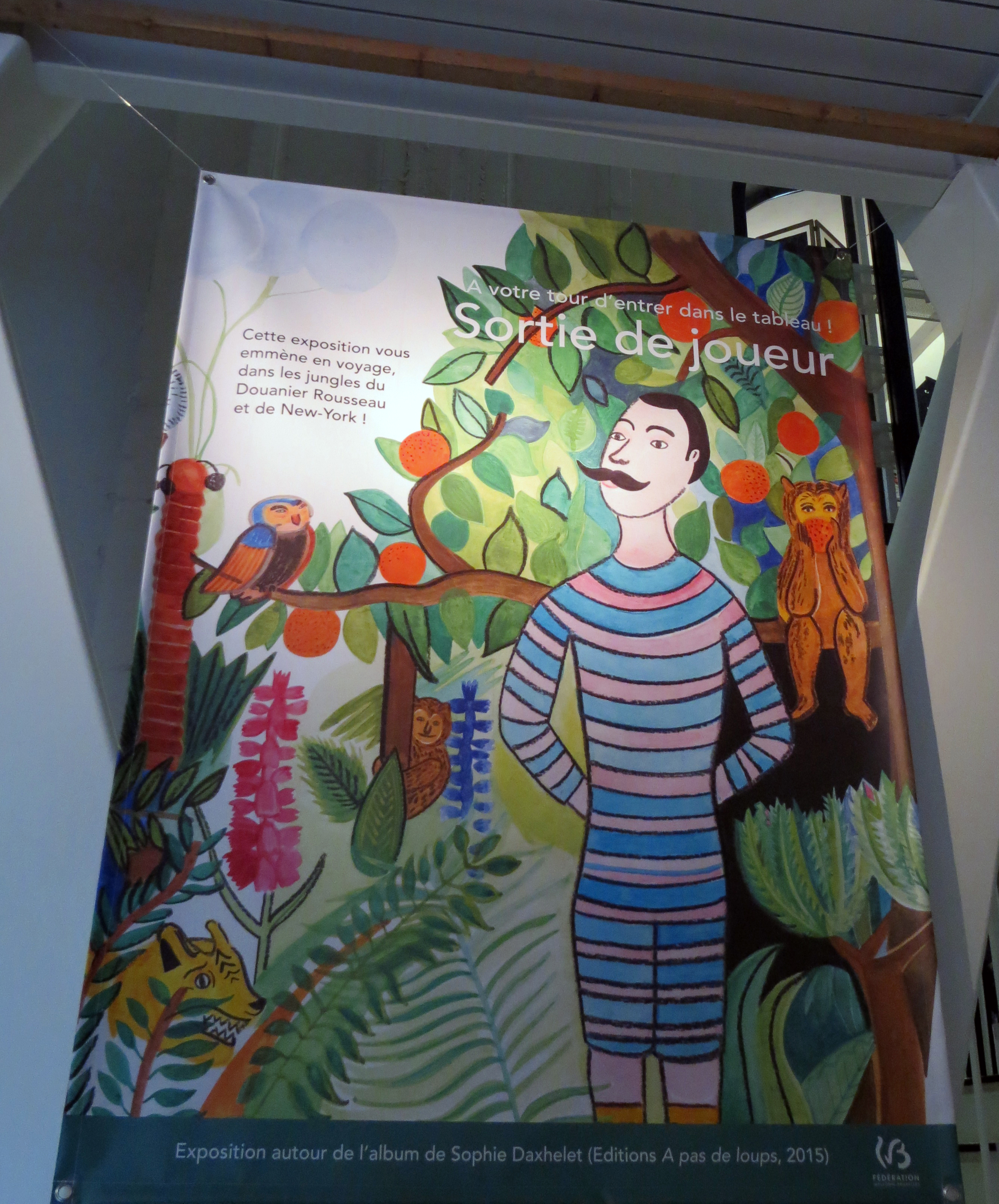 Sortie de joueur – exposition création